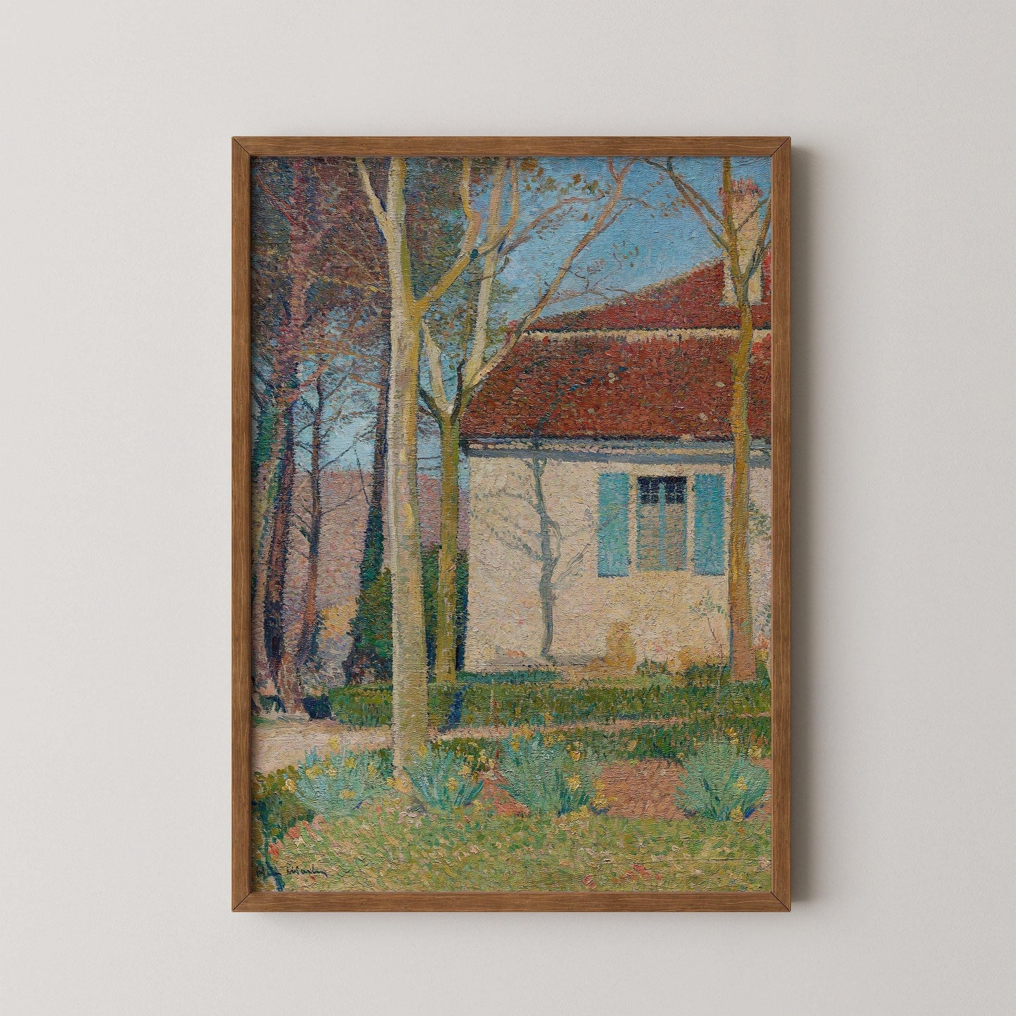 Henri Martin Print: Vintage Impressionist Still Life (Framed or Unframed)
