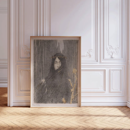 Henri Martin - Head of a Woman | Famous Vintage Impression Surreal Art (available handframed or unframed)