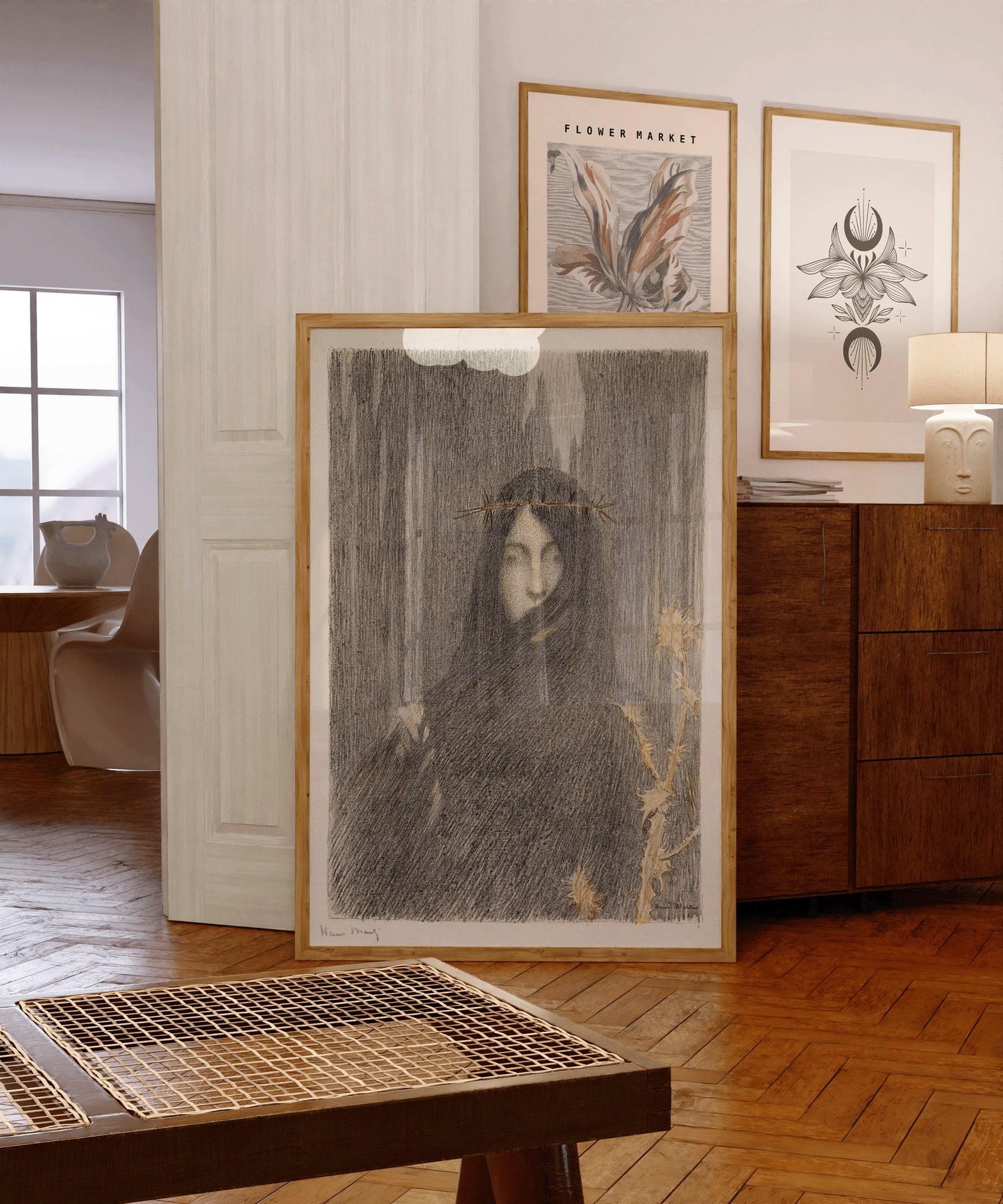 Henri Martin - Head of a Woman | Famous Vintage Impression Surreal Art (available handframed or unframed)