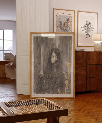 Henri Martin - Head of a Woman | Famous Vintage Impression Surreal Art (available handframed or unframed)