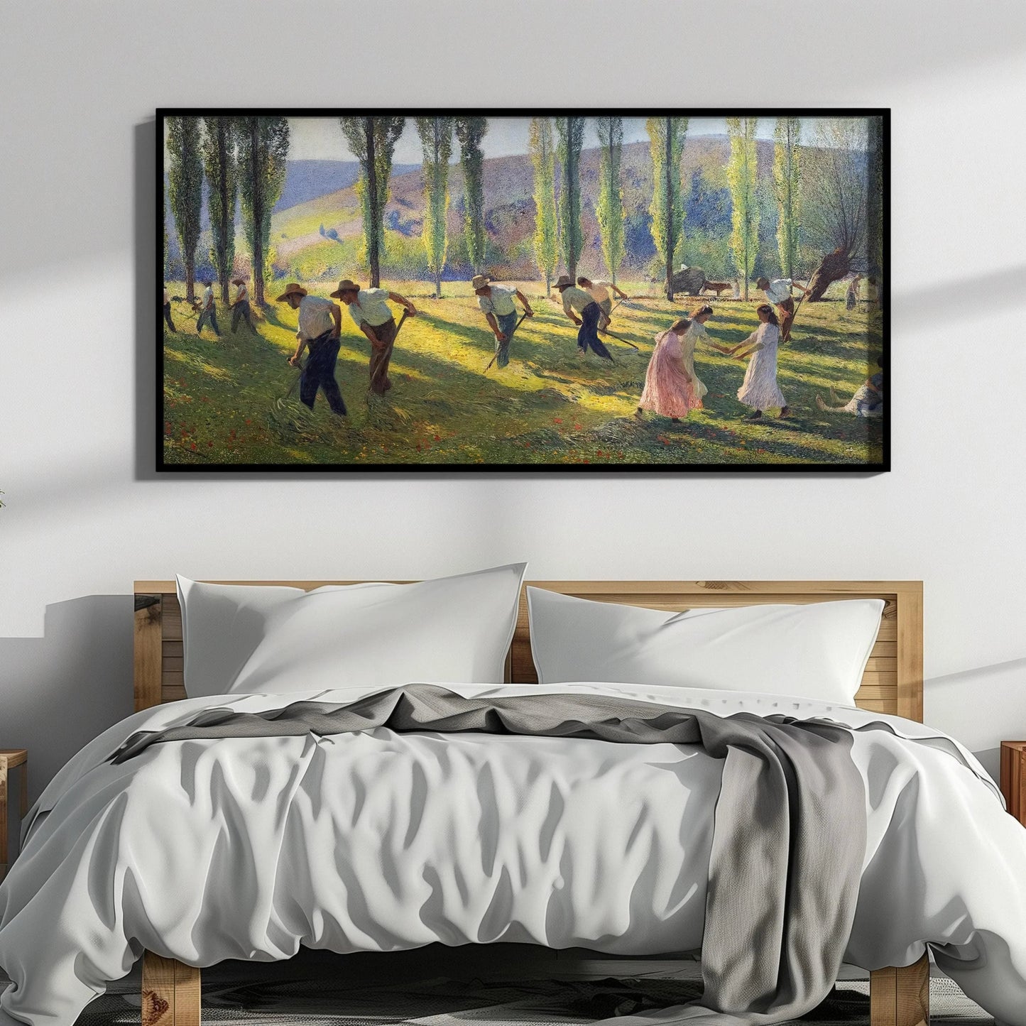 Henri Martin Impressionist Art Print: Summer Landscape, Tranquil Vintage Painting