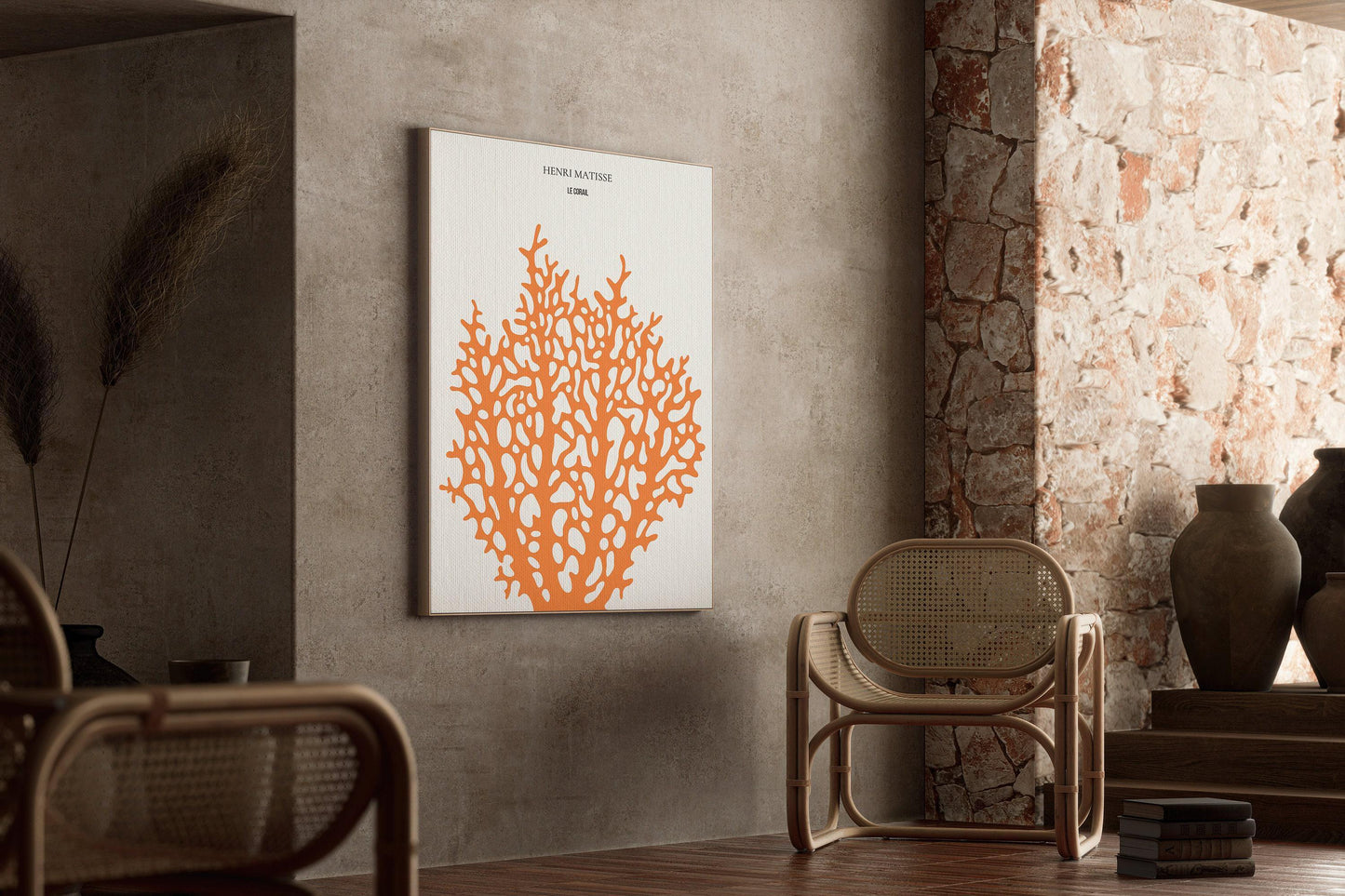 Henri Matisse - Le Corail 'Coral' | Exhibition Poster in Orange (available handframed or unframed)