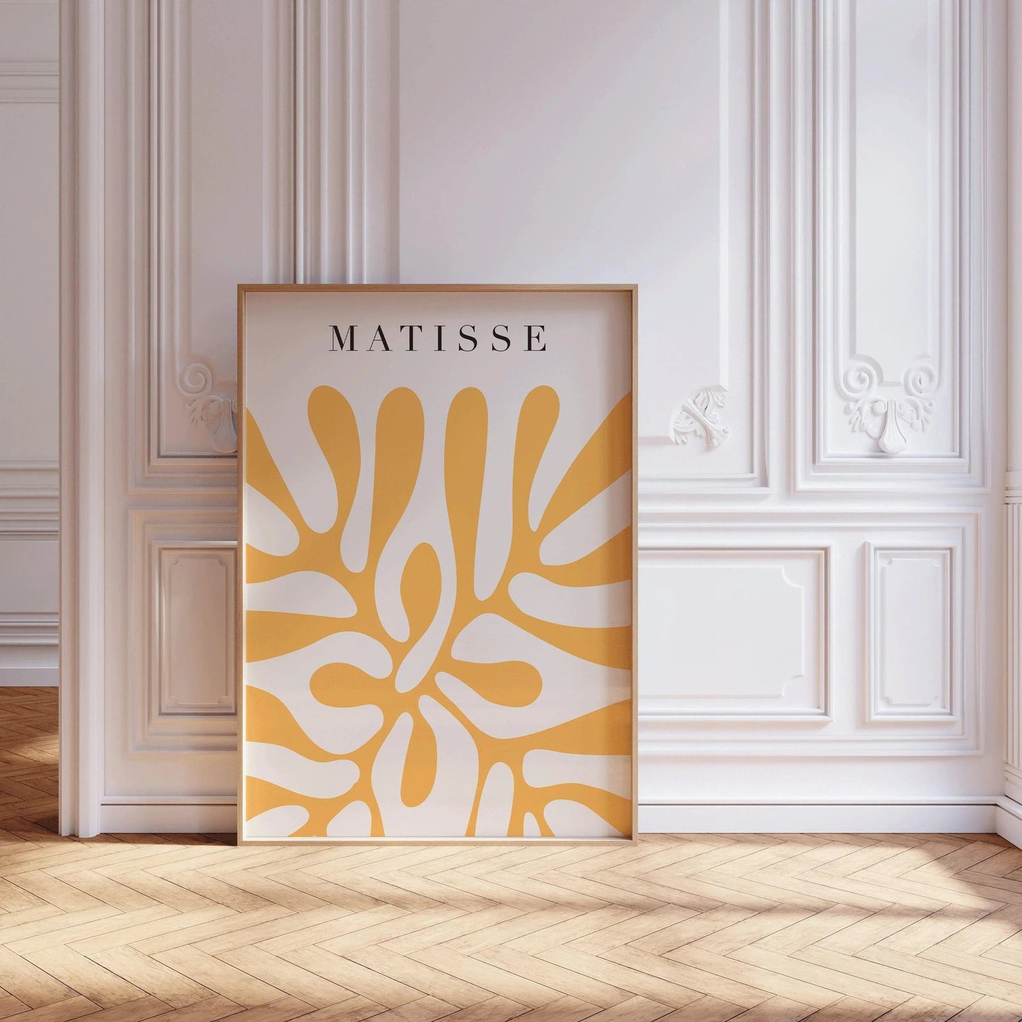 Henri Matisse - Papier Decoupes in Yellow | Famous Art (available handframed or unframed)