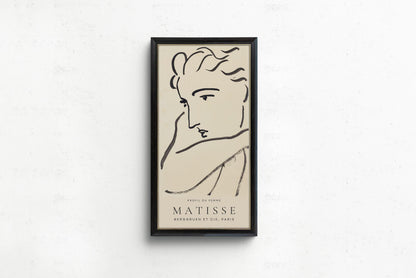 Henri Matisse Woman Profile Sketch Tall Art Print (2x1)