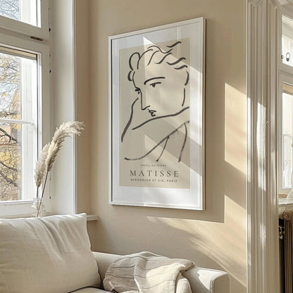 Henri Matisse Woman Profile Sketch Tall Art Print (2x1)