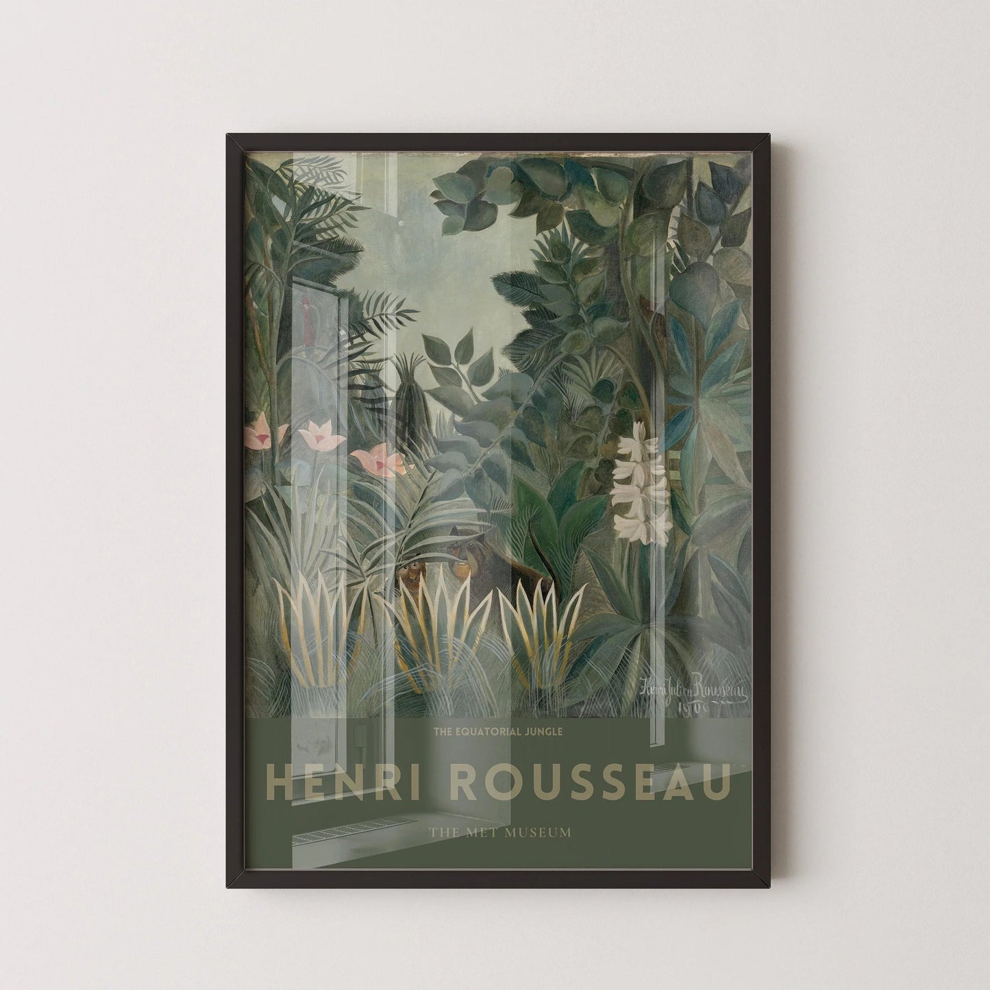 Henri Rousseau - The EQUATORIAL JUNGLE | Famous Art (available handframed or unframed)