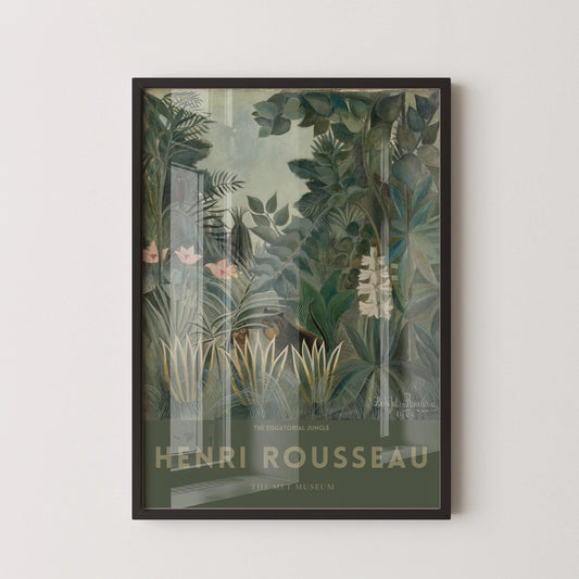 Henri Rousseau - The EQUATORIAL JUNGLE | Famous Art (available handframed or unframed)