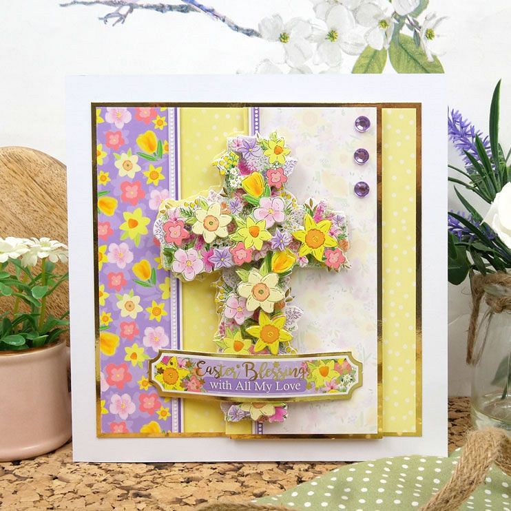 Lot de grandes décorations Le printemps est là - Bénédictions de Pâques
