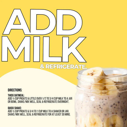 High Protein Oatmeal - Banana Cream Pie