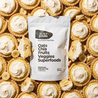High Protein Oatmeal - Banana Cream Pie