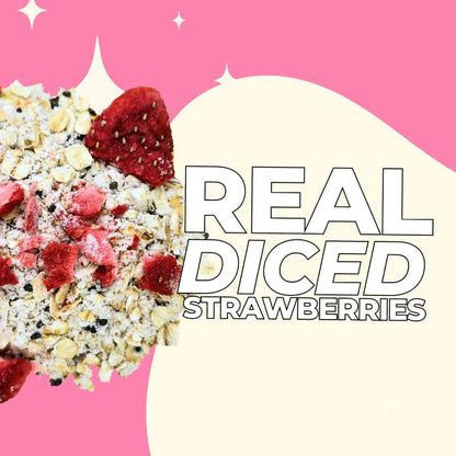 High Protein Oatmeal - Strawberry Sundae