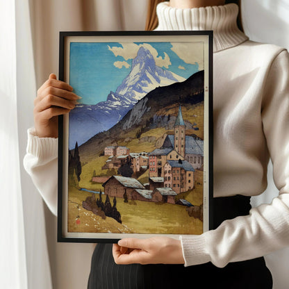 Hiroshi Yoshida - The Matterhorn Giclee Print: Japanese Woodblock Art