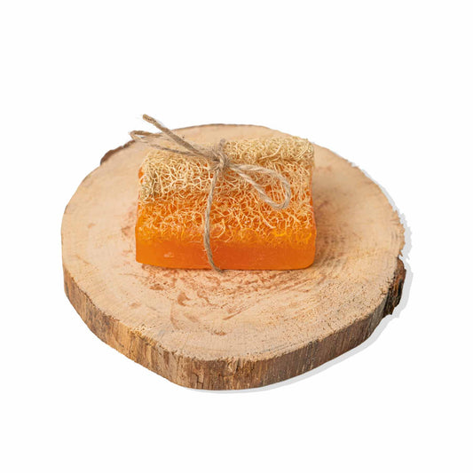 Savon luffa : Miel et lait