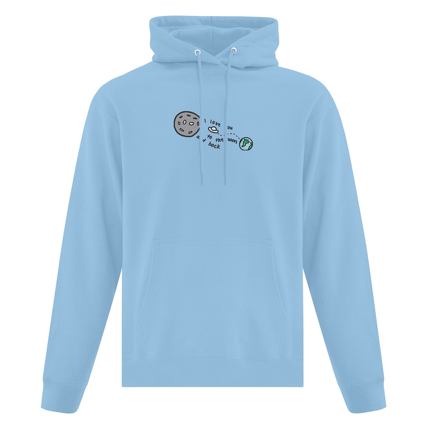 Hoodie Moon and Back brodé