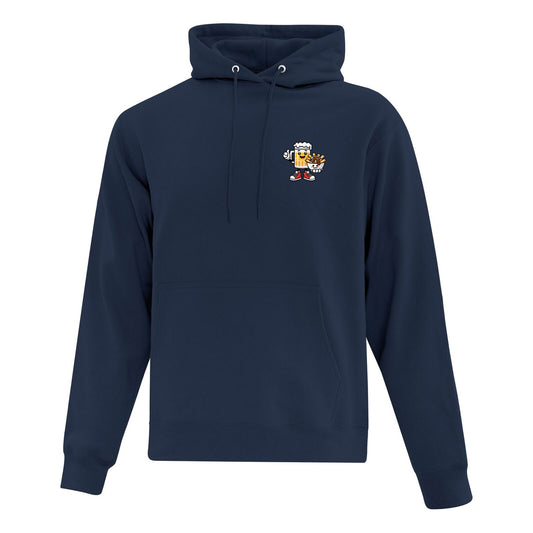 Hoodie with "Recipe for happiness" print