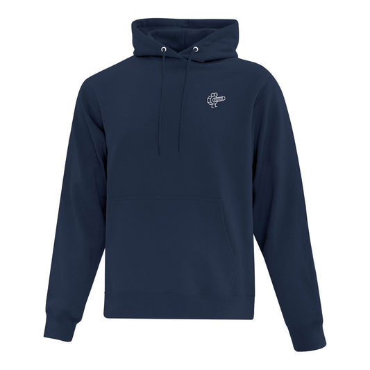 Sweat à capuche boulon brodé