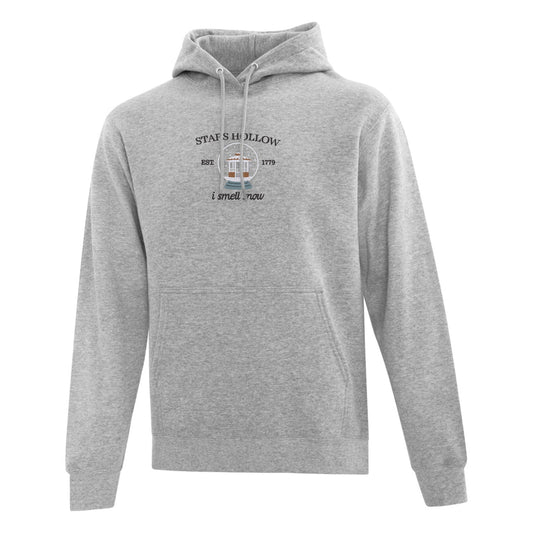 Hoodie brodé "Je sens la neige"
