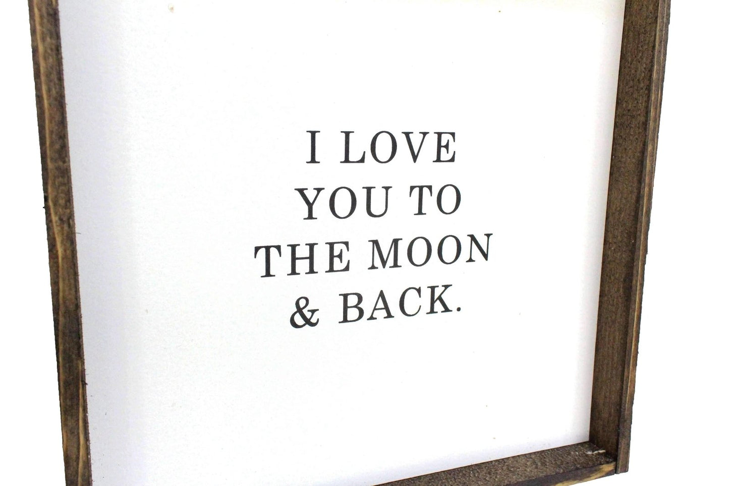 I Love You to the Moon & Back Wood Sign – Nursery Wall Art