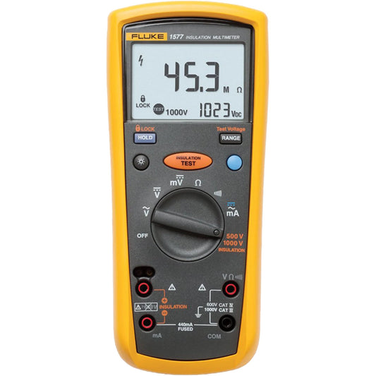 Multimètre d'isolement 1577, 1 000 V AC, 1 000 V DC, 400 mA AC, 400 mA DC