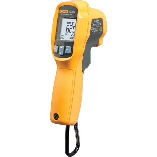 62-MAX+ Infrared Thermometers, -22° - 1202° F ( -30° - 650° C ), 12:1, Adjustable Emmissivity