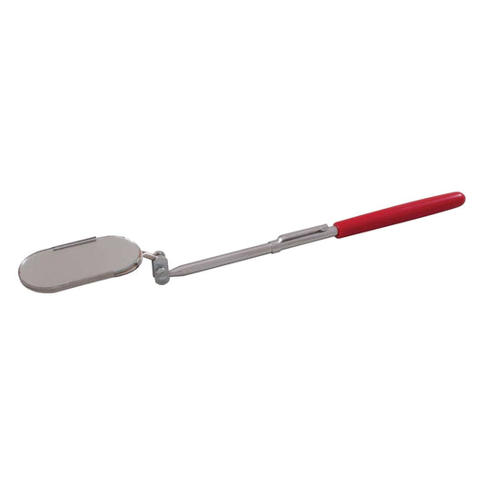 Inspection Mirror, Oval, 2" L x 1" W, Non Telescopic