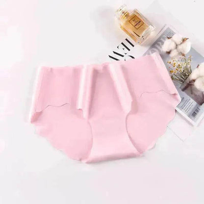 Ice Silk Traceless Girl Underwear Solid Color Pant