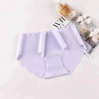Ice Silk Traceless Girl Underwear Solid Color Pant