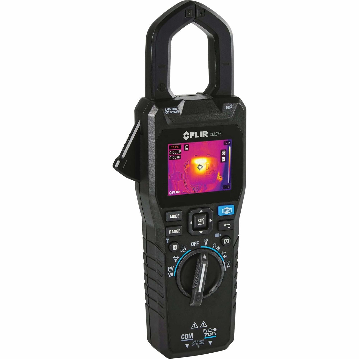 CM276 Clamp Meter & Thermal Imaging Camera with METERLiNK®, 160 x 120 pixels, -10° - 300°C (14° - 572°F), 150 mK