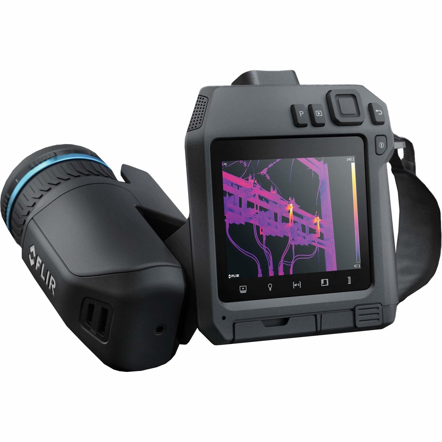 T840 High-Performance Thermal Camera with Viewfinder, 24° & 42° Lens, 464 x 348 pixels, -20° - 1500°C (-4° - 2732°F), 30 mK