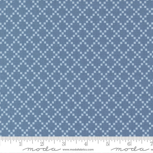Dwell by Camille Roskelley - Blue 9 Patch Grid - 55272-15