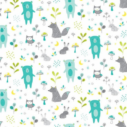 Forest Friends- All over White- 81210-2
