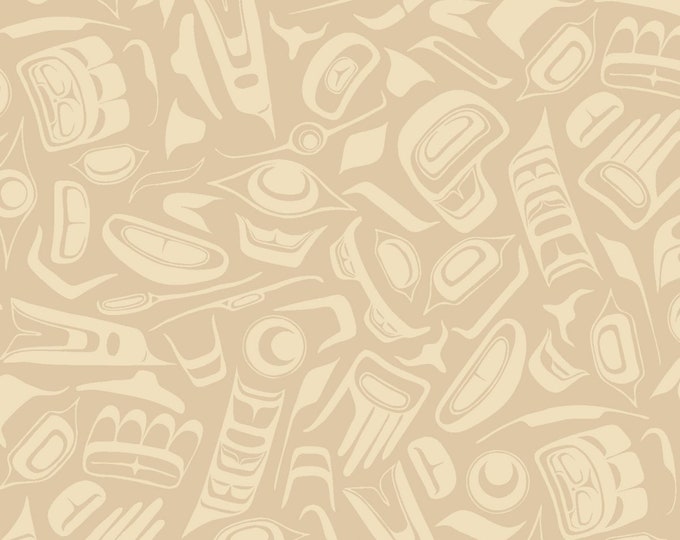 Discover Canada Pacific Northwest by Robert Kaufman - Native Spirit - Light Cream