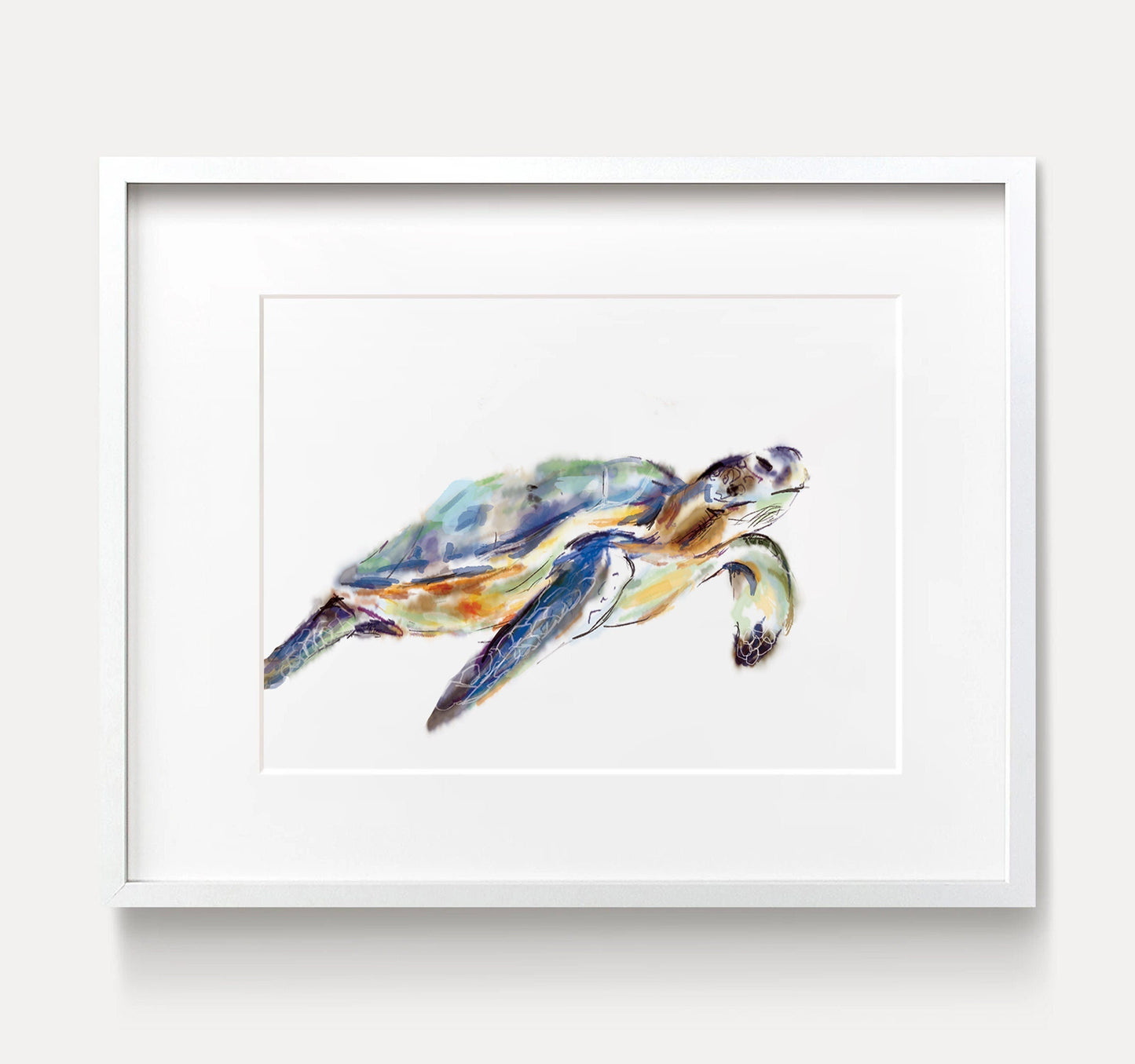 Turtle Art Print