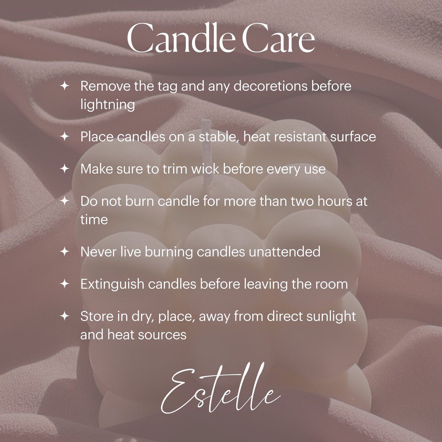 Bubble Soy Wax Pillar Candle: Geometric Home Decor