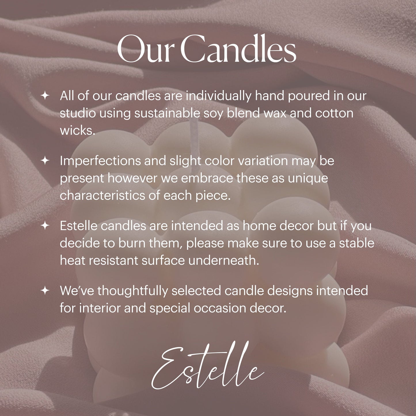 Sofa Wrinkle Soy Pillar Candle | Sculptural Home Decor
