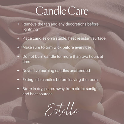 Scalloped Soy Wax Ball Candle | Home Decor