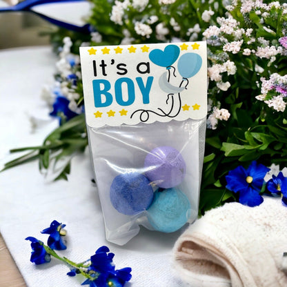 Bombes à graines - Paquet de 3 - Annonce de bébé fille ou bébé garçon ou jumeaux pour fête prénatale ou fête de révélation du sexe - Fleur sauvage canadienne