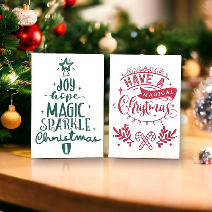 Seed Packages - Christmas - Vintage Design - Ornament or Gift Tag - Includes 10 Packs of seeds