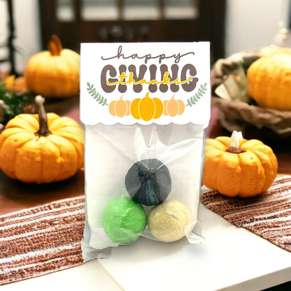 Seed Bombs - 3 Pack - Thanksgiving Gift to say Thank you - 3 seed bombs/pack - Canadian Wildflower