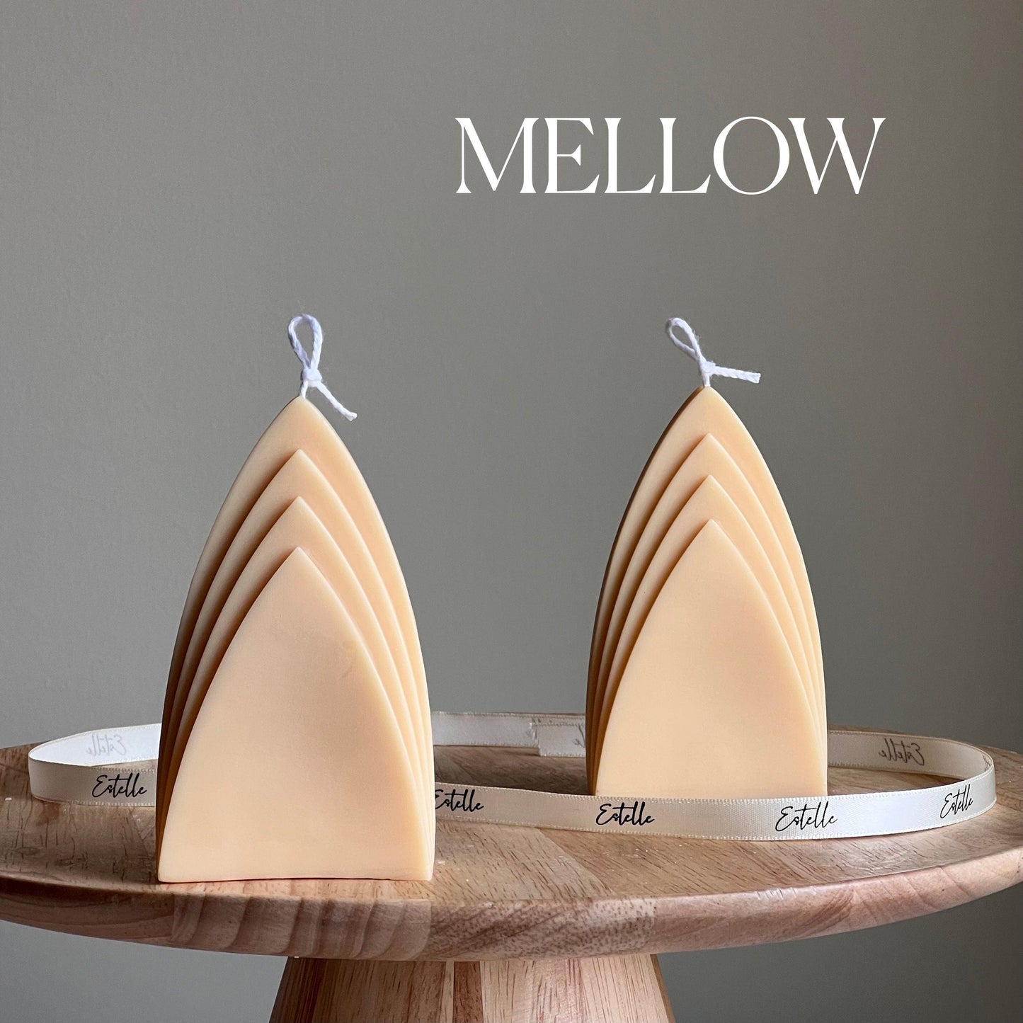 Skyscraper Candle: Geometric Pillar, Minimalist Home Decor, Vegan