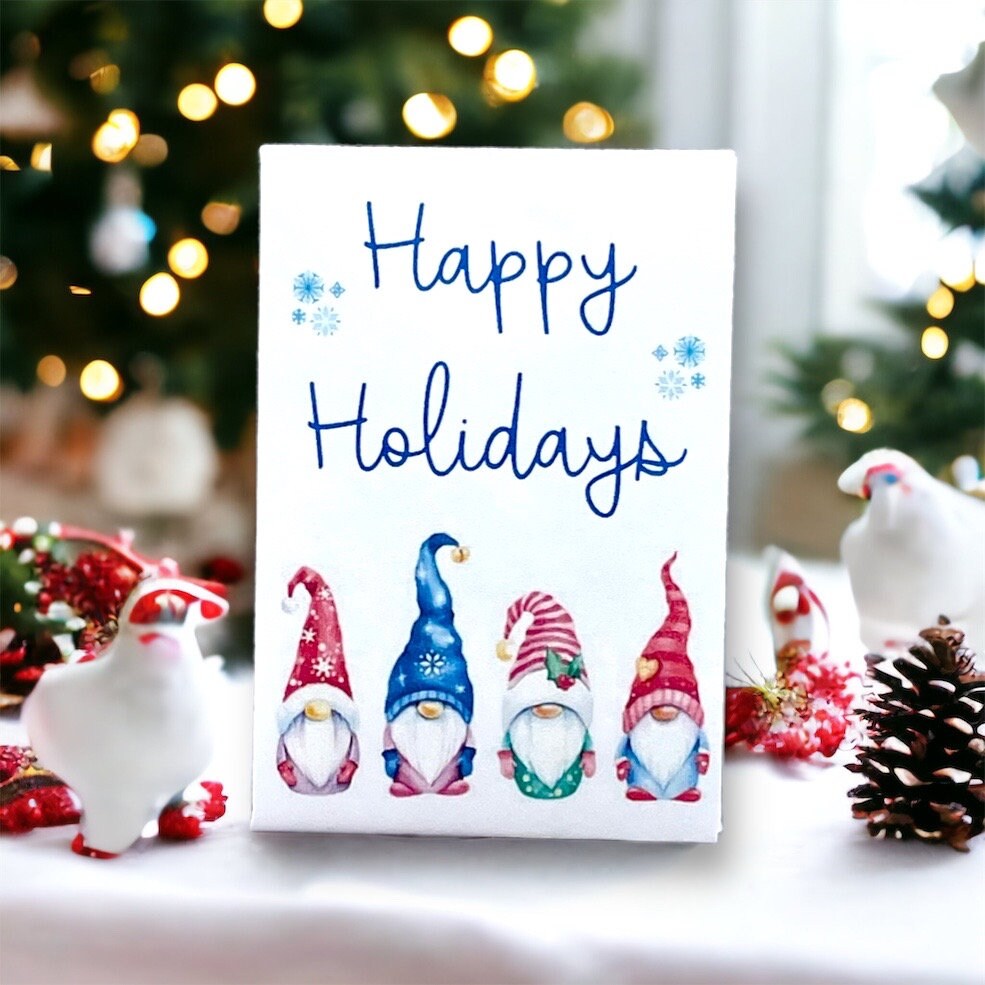 Seed Packages - Christmas - Bird Seed Gnome Designs - Ornament or Gift Tag - Includes 10 Packs of bird seed
