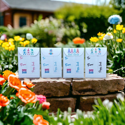 Seed Packages - Easter - Includes 10 Packages of Poppy Seeds