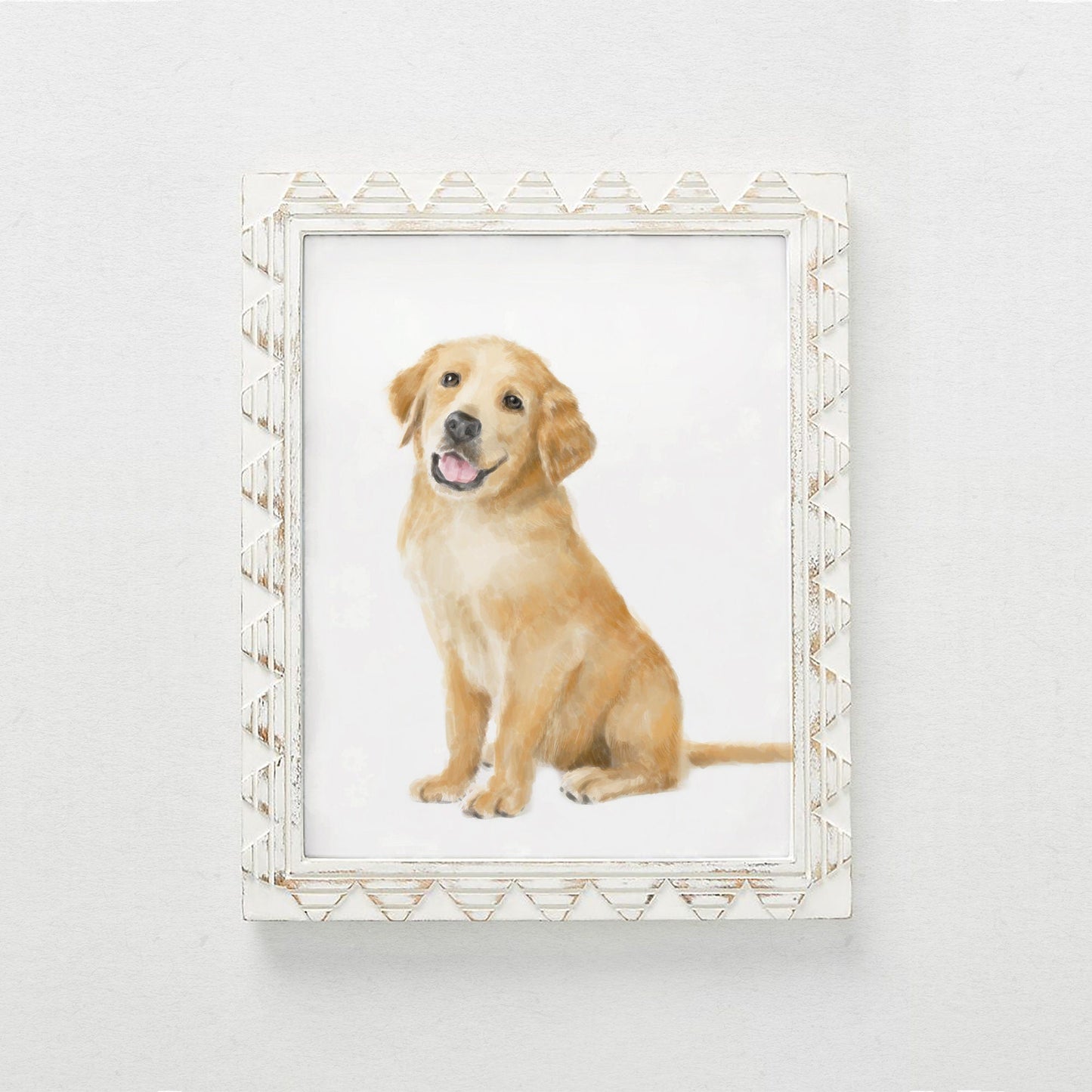 Golden Retriever Puppy Art Print: Cute Dog Lover Gift