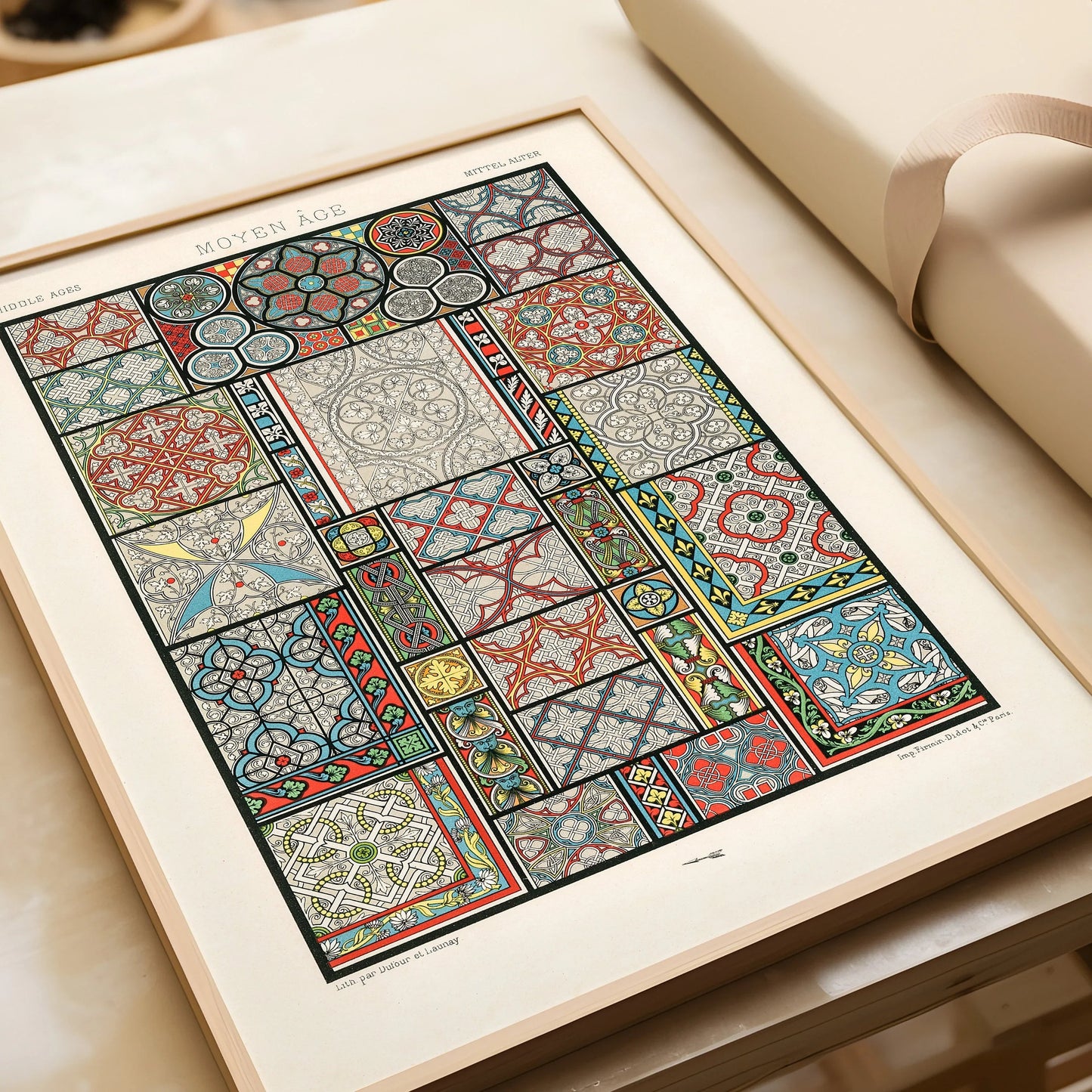 Vintage Arabian Pattern Print Set: Museum Quality Wall Art
