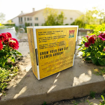 Kit - Flower Garden Starter Kit with Zinnia, Cosmo, and Sunflower seeds