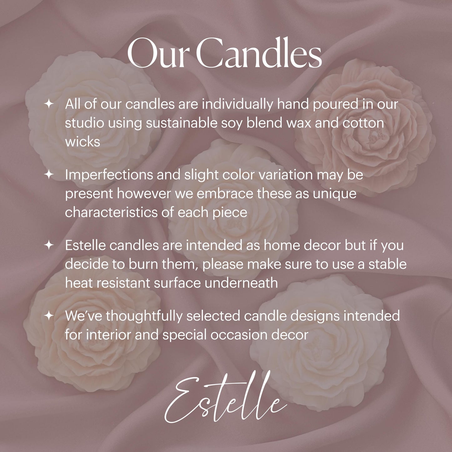Tiny Hearts Soy Wax Pillar Candle: Handmade Sculptural Decor