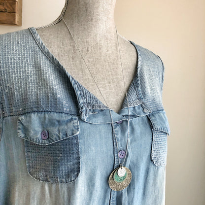 Triple Medallion Pendant Necklace