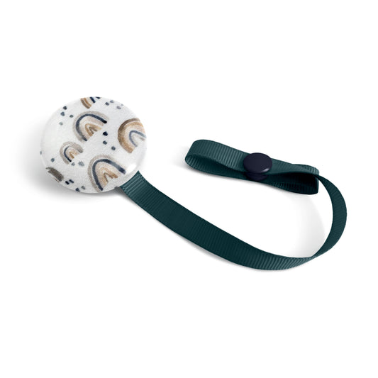 Rainbow beige Lolikö pacifier clip