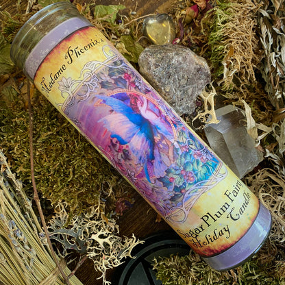 Sugar Plum Fairy Winter Candle