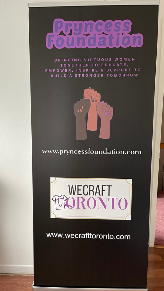 Custom Retractable Banner 34x81 - Trade Show Display Stand